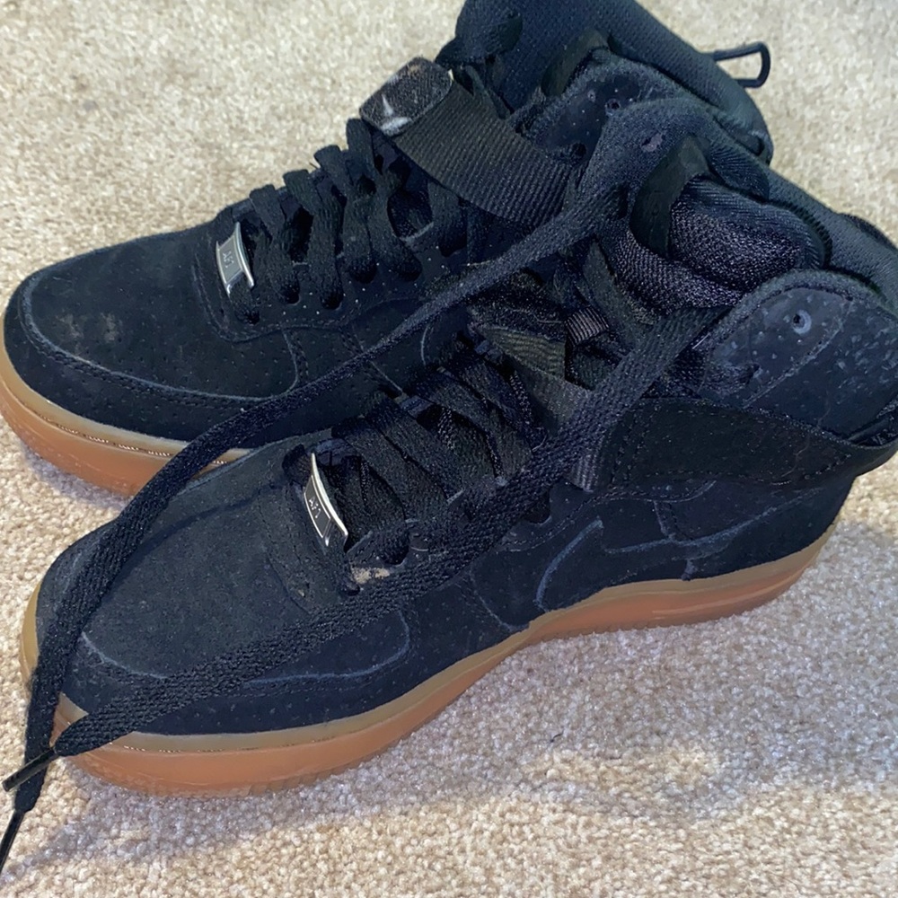 NIKE black hightop af1s